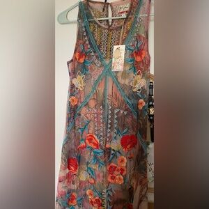 Johnnywas Biya mesh dress -NWT xs